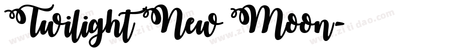 Twilight New Moon字体转换